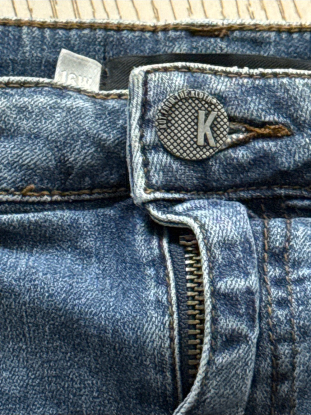 Size 16  from the cloth Woman’s jean skirt - Classic Mid Wash